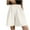 White, variant on fatyb Womens Shorts Wide Leg Elastic High Waist Casual Shorts Loose Summer Lounge Shorts with Pockets