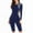 Blue, variant on WAYUTE One Piece Swimsuit Women Long Sleeve Full Body Wetsuit for Surfing Diving and Snorkeling Upf50+ Sun Stretch Front Zipper