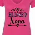 thumbnail image 4 of Inktastic Blessed Nana Grandma Women's V-Neck T-Shirt, 4 of 5
