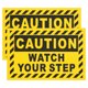 thumbnail image 1 of 2 piezas Piso de piso Anti slip Pegather para escaleras Correa de seguridad para el piso PRECAUCIÓN Mire su signo de paso Resistente e impermeable para interiores y exteriores, 1 of 4