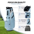thumbnail image 4 of Bolsa de golf T WINSOLOGY ligera de 1,9 kg con 8 bolsillos, 4 of 7