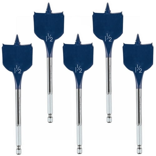 Bosch 5 Pack of 1-1/2 In. x 6 In. Daredevil Spade Bits - DSB1021B-5PK