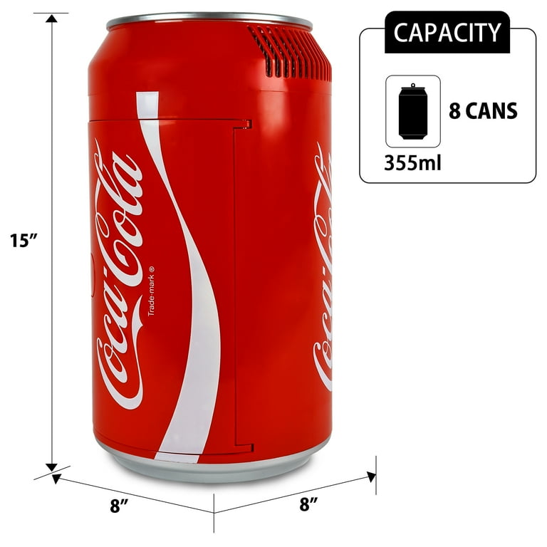 Coca-Cola frigo portable, capacité de 5,4 L (5,7 pte), 8 cannettes, CA/CC  12 V 