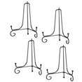 thumbnail image 1 of Unique Bargains 4Pack 6 Inch Plate Stands for Display Iron Folding Easel Plate Holders, Black, 1 of 5