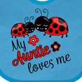 thumbnail image 4 of Inktastic My Auntie Loves Me with Cute Lady Bugs Boys or Girls Baby Bib, 4 of 4