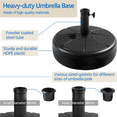 thumbnail image 4 of Yaheetech Water Filled Plastic Free-Standing Patio Umbrella Base, Black, 4 of 9