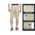 thumbnail image 4 of Little Donkey Andy Men's Hiking Cargo Shorts with 9 Pockets Lightweight Water-resistant Quick Dry Golf Travel Shorts Khaki XL, 4 of 7