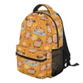 thumbnail image 2 of Jeiento Kids School Backpack Sport Capybara Water-Resistant Polyester School Bag with Multiple Organizer Pockets for Elementary Middle School Travel Hiking, 16 Inch, 2 of 7