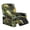 Artistic Camouflage Green Leaves, variant on Chririnla Dragonfly Floral Horse Sofa Seat Recliner Covers for Reclining Chair Lounger Cover Stretch Single Lounger Sofa Seat Armchair Slipcover Furniture Protector with Pocket-1 Seater