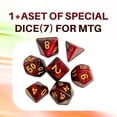 thumbnail image 3 of Tapete de juego Partypda para MTG, TCG y DND con bolsa de almacenamiento y 7 dados, 3 of 3