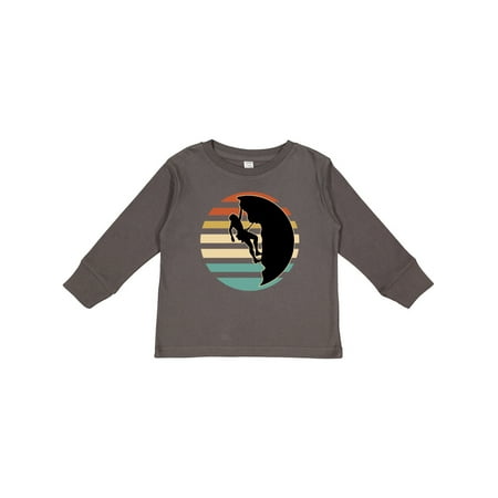 

Inktastic Rock Climbing Mountain Climber Silhouette Gift Toddler Boy or Toddler Girl Long Sleeve T-Shirt