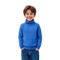 thumbnail image 5 of EnJoCho Toddler Kids Lightweight Cable Knit Sweater Turtleneck Pullover Top Warm Solid Undershirt Fall Winter Soft Baby Child Thermal Wear Layering, 5 of 6