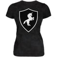 thumbnail image 1 of Halloween Knight Shield Costume Unicorn Juniors Soft T Shirt, 1 of 1