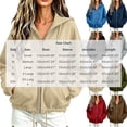 thumbnail image 6 of HappyYEE Full Zip Hoodies for Women, Open Front Drawstring Hooded Jackets, Fall Loose Long Sleeve Daily Outer Tops with Pockets, 6 of 6