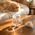 thumbnail image 4 of Magnetic Cat Fur & Whisker Keepsake Holder, Transparent Refrigerator Display Magnet for Collecting Pet Hair & Shed Whiskers, Cute Cat Memorial Storage Accent for Fridge & Home Decor, 4 of 7