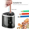 thumbnail image 4 of YUNDAP Electric Pencil Sharpener, Auto & Safety Features Electric Pencil Sharpener, Heavy Duty Helical Blade Electric Pencil Sharpener, 2AA Battery Powered (Battery not included), 4 of 6