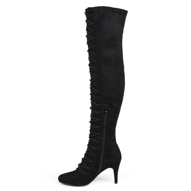 Journee Collection Wide Calf Women s Trill Boot Black 10