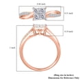 thumbnail image 6 of Shop LC 925 Sterling Silver Lab Created Moissanite Promise Ring Gift Size 8 Ct 0.8, 6 of 10