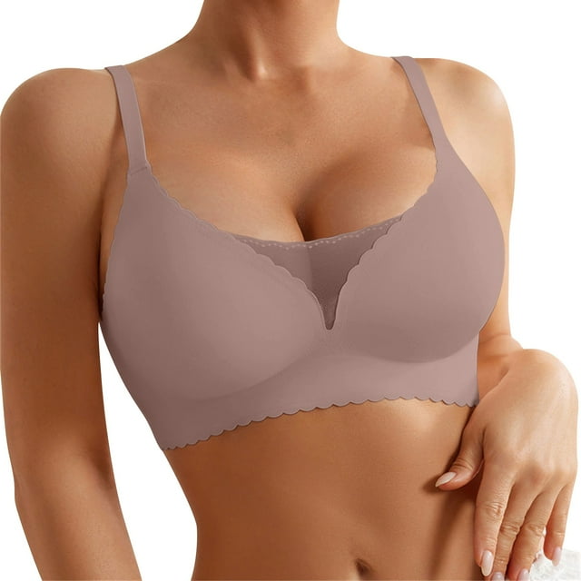 Summer Soft Bra Underwear Thin Breathable Soft Water Drop Cup Upper Support Gathers Bra