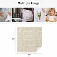 thumbnail image 4 of Farmhouse Yellow Cloth Napkins, Vintage Flower Leaf Botanical Plant Washable and Reusable Dinner Napkins Set of 8, Table Napkin for Kitchen Party Birthday Wedding Hotel Housewarming 20"x20", 4 of 8