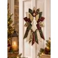 thumbnail image 3 of Festive Quilted Christmas Door Hanging DIY Sewing Kit, Christmas Quilted Bow DIY Kit with Fabric, Batting, Thread, Templates & Instructions, Patchwork Hanging Decor Kit for Door Wall Display, 3 of 5
