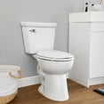 Mainstays Single Flush High Efficiency 2Piece Elongated Ceramic Toilet