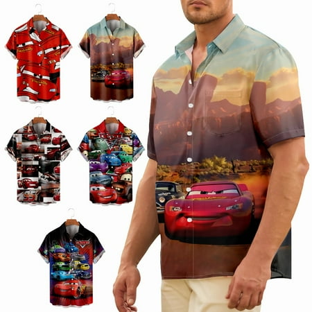 

Big & Tall Men Button Down T-Shirts with Pocket Cheap Tops Plus Size Men
