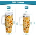 30 oz Tumbler with Handle Lid and Straw Insulated Water Tumbler