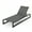 Black+Grey, variant on 5-Position Adjustable Outdoor Chaise Lounge, Aluminum Frame & Textilene Mesh, 400LB Capacity Patio Pool Lounge Chair,Black