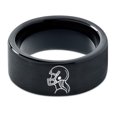 thumbnail image 2 of Tungsten Gamer Men Wedding Ring Black Engagement Gifts Chunky Rings Graduation Gift for Her Satin, 2 of 7