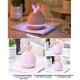 thumbnail image 4 of 200 ml USB Humidificador de aire con forma de conejo, humidificador ultrasónico de vapor frío, adorable minihumidificador de aroma para oficina, hogar, sala de estar, dormitorio, azul, 4 of 5