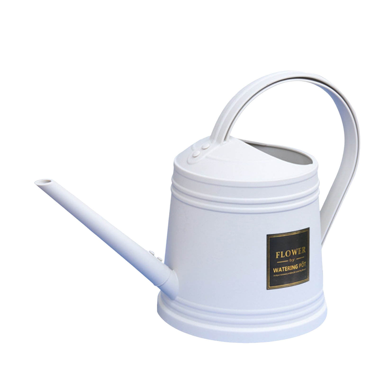 SIfdSeng Watering Can Outdoor Cute Watering Pot Simple Watering Pot Garden Watering Pot Household Long Mouth Shower Pot White Watering Can Outdoor Large Indoor Watering Can