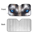 thumbnail image 3 of 1pc Car Windshield Sunshade With Wolf Eyes Foldable Sun Shade Blocks UV Rays Keep Your Vehicle Cool Fit Most Cars SUV Trucks,51" x 27.5", 3 of 6