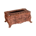 thumbnail image 5 of European Style Rose Tissue Box Cover, Napkin Dispenser, Elegant Design Storage Organizer, Paper Holder for Countertop Office Kitchen Decoration Large Red Bronze, 5 of 8