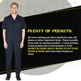thumbnail image 6 of Natural Uniforms Men Short Sleeve Coverall 399, 6 of 6