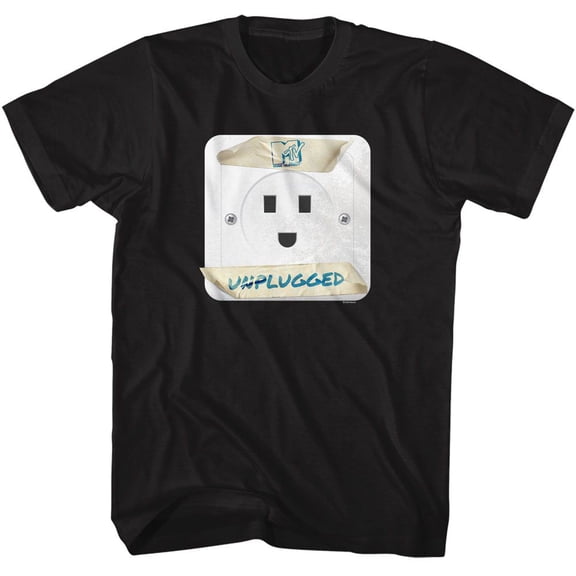 MTV Unplugged Outlet Black Adult T-Shirt