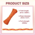 thumbnail image 2 of Cuerda de Paracord Uxcell de 550lb 200ft, Cuerda de Tienda de 4mm, Cuerda Pesada de Núcleo de 7-Hilos para Uso al Aire Libre Naranja/Rojo/Amarillo Camuflaje, 2 of 6