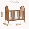 thumbnail image 6 of Delta Children Cannon 4-in-1 Convertible Crib - Converts from Baby Crib to Toddler Bed, Daybed and Sofa Bed, Fits Standard Full-Size Crib Mattress, Chestnut, 6 of 14