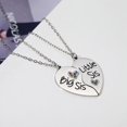 thumbnail image 3 of HESITONE 2 Pieces Set Half Heart Pendant Necklaces Broken Puzzle Heart Combination Stainless Steel Necklaces Good Sister Jewelry, 3 of 9