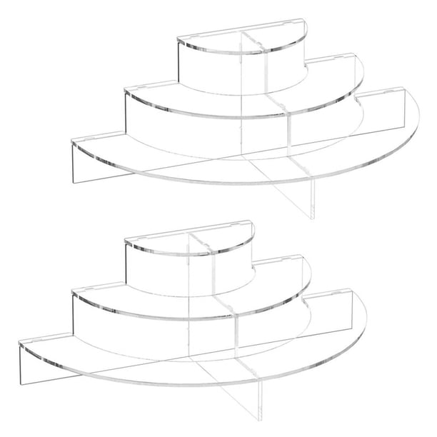 Elevadores AcríLicos para ExhibicióN, Soportes de ExhibicióN AcríLicos, Elevadores Transparentes para ExhibicióN Coleccionable Soporte de ExhibicióN de Cupcakes para Postre