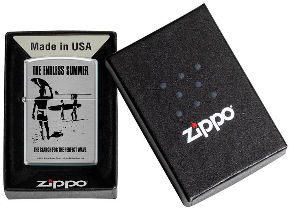 Endless Summer - Brushed Chrome Zippo Lighter