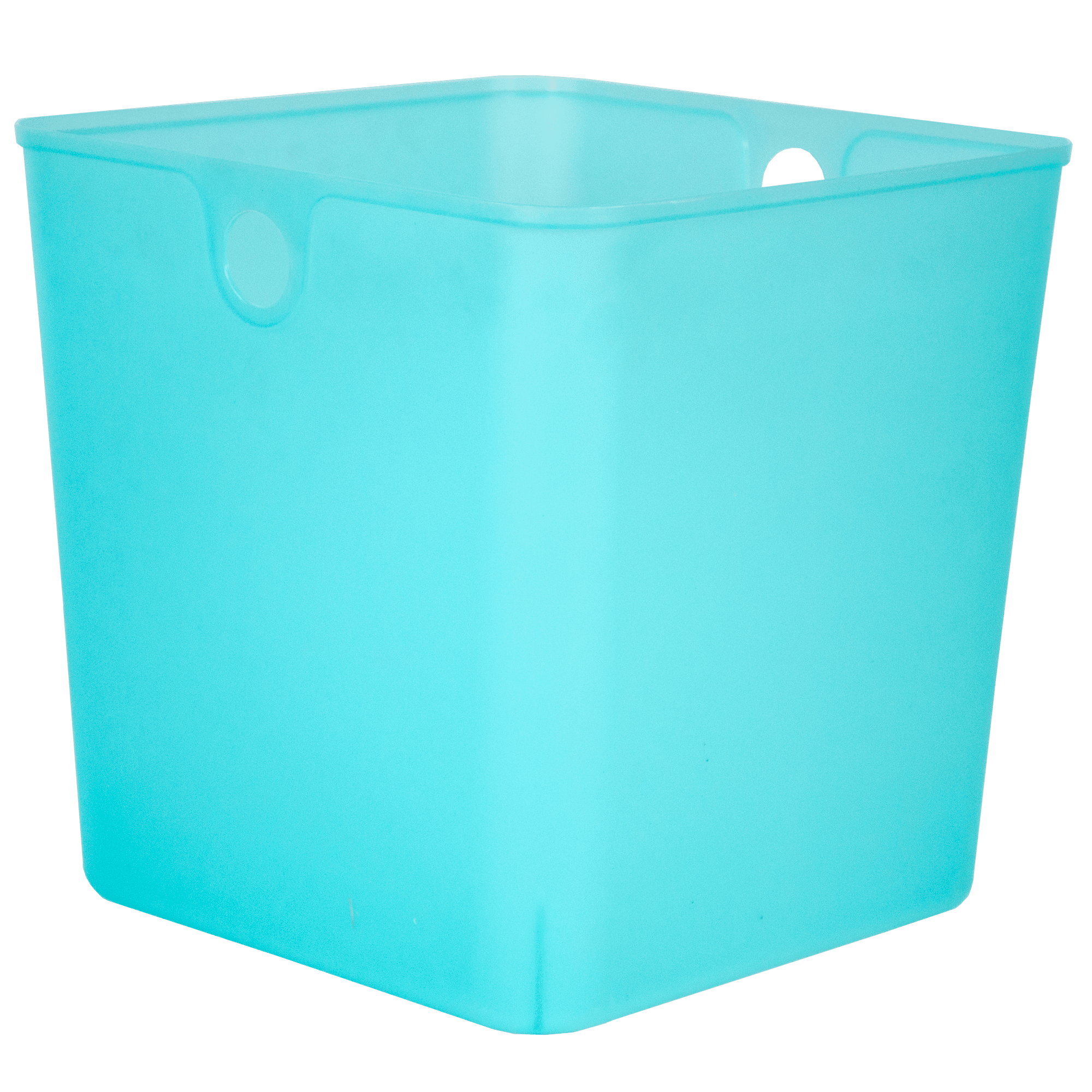 Home Logic Hefty 11" x 11" x 11" Full Plastic Bin, Pool Blue Walmart