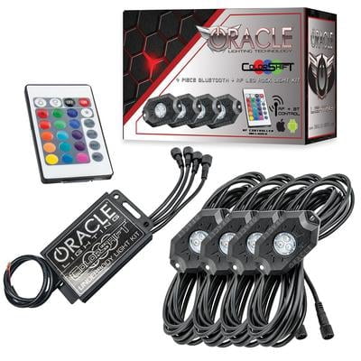 Oracle Lighting ORL5818-333 Bluetooth Plus RF Colorshift Underbody Rock Light Kit - 4 Piece