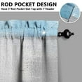 thumbnail image 3 of Abstract Oil Painting Kitchen Curtains - Vintage Abstract Oil Painting Tier Cafe Curtains for Bathroom Living RV Rod Pocket Window Drapes 36 Inch 2 Panels Set 28"x36" 2 Panels Window Treatment Tiers, 3 of 4