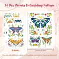 thumbnail image 2 of Water Soluble Embroidery Patterns with Color for Beginners Easter Elements 4 Sheets with 14pcs Wash Away Embroidery Pattern Stabilizer for Hand Sewing Women Adults, 2 of 9