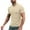 Silver, variant on Vhkiploz Active Workout Tops for Men Zipper Short Sleeve V-Neck Summer Shirt Casual Training Running Business Work Vacation Casual Solid Color Blouse