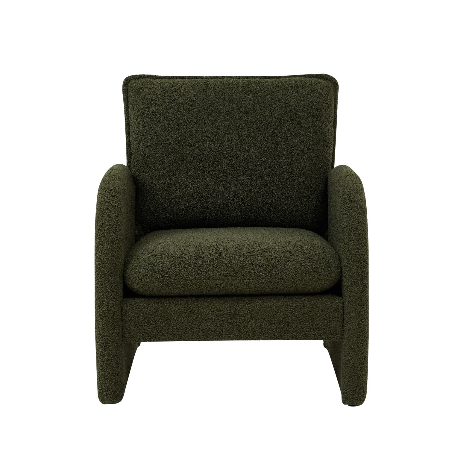 Gewnee Modern Sherpa Upholstered Accent Chair ,Leisure Comfy Single Sofa Chair for Living Room,