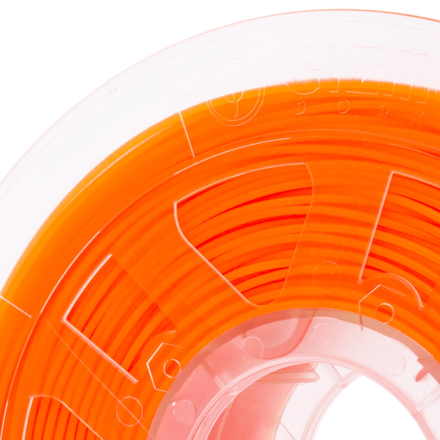 Gizmo Dorks 1.75mm Specialty Blacklight ABS Filament for 3D Printers 1 kg / 2.2 lbs, Flourescent UV Orange