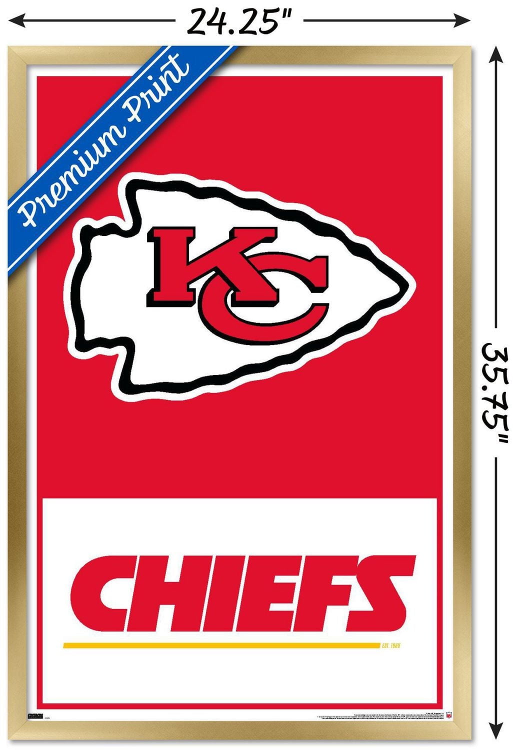 NFL Kansas City Chiefs - Logo 21 Wall Poster