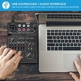 thumbnail image 4 of Pyle 3-Channel Professional Compact Bluetooth DJ Mixer With Audio Interface, 4 of 6